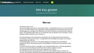 
                            7. DRK KiJu gGmbH: Spende für unsere Organisation (betterplace.org)