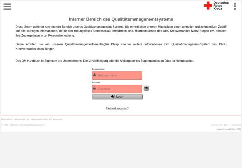 
                            9. DRK Kreisverband Mainz-Bingen eV: QM-interner Bereich ...