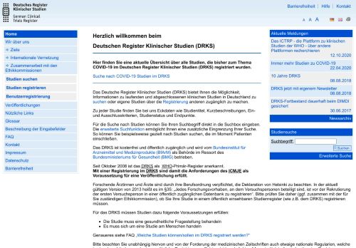 
                            5. DRKS - Deutsches Register Klinischer Studien