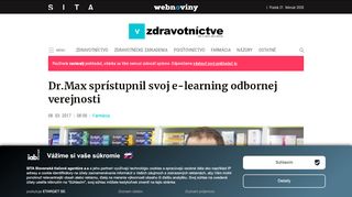 
                            2. Dr.Max sprístupnil svoj e-learning odbornej verejnosti - vZdravotnictve.sk