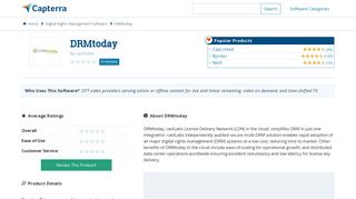 
                            12. DRMtoday Reviews and Pricing - 2019 - Capterra