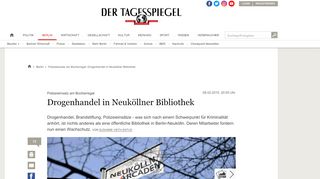 
                            10. Drogenhandel in Neuköllner Bibliothek - Tagesspiegel