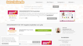 
                            9. DROGERIEDEPOT.DE Gutschein » Rabatte & Codes für Februar ...