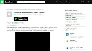 
                            11. DroidVPN - Easy Android VPN - Free download and software reviews ...