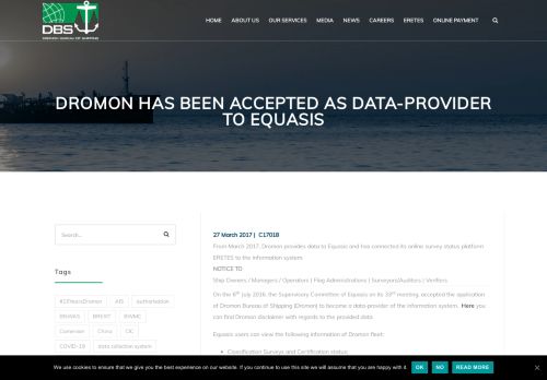 
                            13. Dromon has been accepted as data-provider to Equasis - Dromon ...