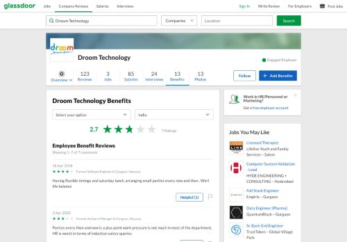 
                            12. Droom Technology Employee Benefits and Perks | Glassdoor.co.in