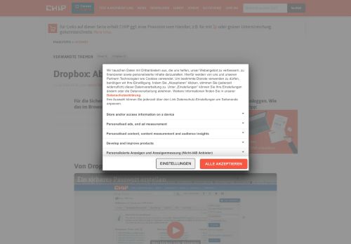 
                            13. Dropbox: Abmelden und ausloggen - CHIP