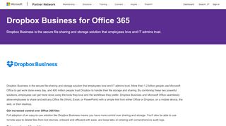 
                            10. Dropbox Business for Office 365 - Microsoft Partner Network