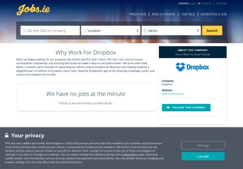 
                            4. Dropbox Careers, Dropbox Jobs in Ireland jobs.ie