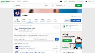 
                            13. Dropbox Engineering manager Jobs in San Francisco, CA | Glassdoor ...