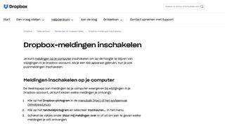 
                            3. Dropbox-meldingen inschakelen – Dropbox Help