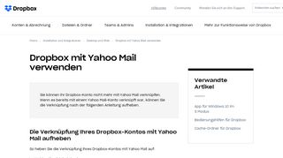 
                            6. Dropbox mit Yahoo Mail verwenden – Dropbox-Hilfe