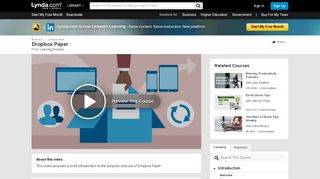 
                            12. Dropbox Paper - Lynda.com