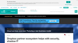 
                            5. Dropbox partner ecosystem helps with security, shadow IT