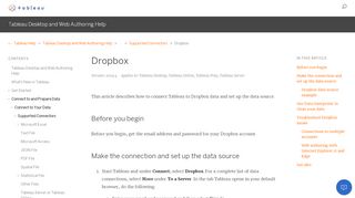 
                            8. Dropbox - Tableau