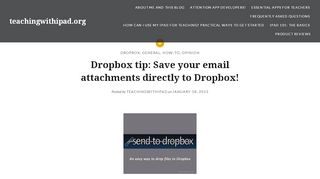 
                            11. Dropbox tip: Save your email attachments directly to Dropbox ...