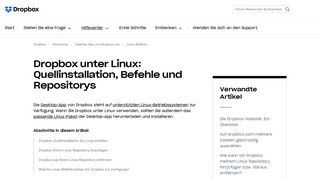 
                            1. Dropbox unter Linux: Quellinstallation, Befehle und Repositorys ...