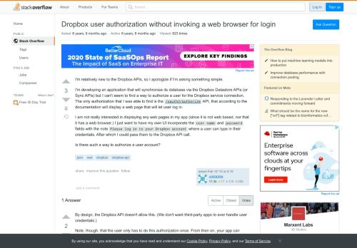 
                            7. Dropbox user authorization without invoking a web browser for ...