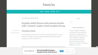 
                            7. Dropship Engine Login – bisnis ku