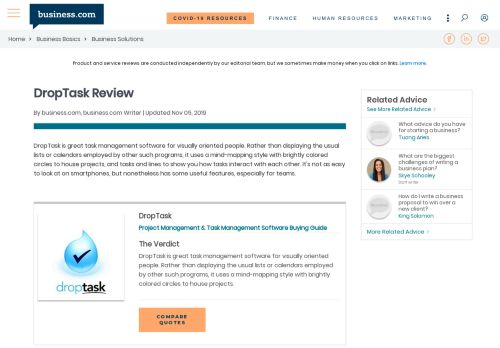 
                            12. DropTask Review 2018 | Business.com