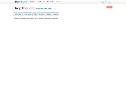 
                            11. DropThought Competitors - CB Insights