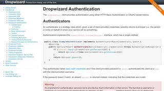 
                            10. Dropwizard Authentication | Dropwizard