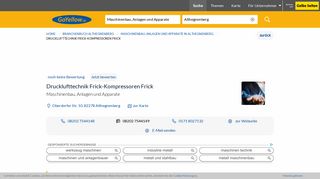 
                            12. ▷ Drucklufttechnik Frick-Kompressoren Frick in Althegnenberg ...