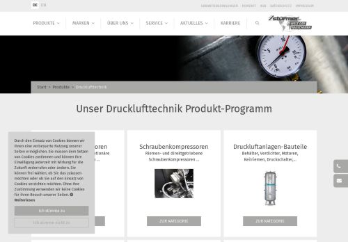 
                            5. Drucklufttechnik - Stürmer Maschinen