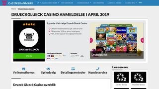 
                            4. DrueckGlueck Casino | Få 50 Free Spins + 1.000kr BONUS [FEB 2019]