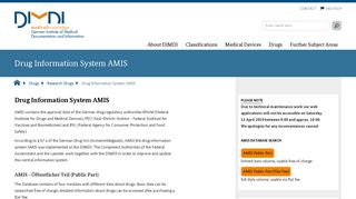 
                            4. Drug Information System AMIS - DIMDI