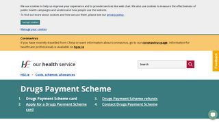 
                            12. Drugs Payment Scheme card - HSE.ie