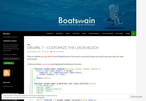 
                            7. Drupal 7 – Customize the login block - Eureka!