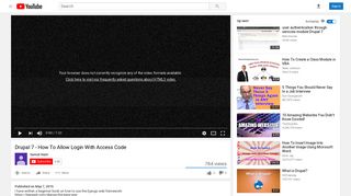 
                            8. Drupal 7 - How To Allow Login With Access Code - YouTube
