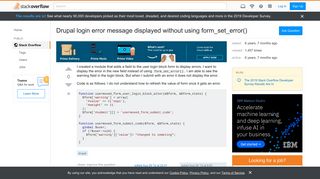 
                            9. Drupal login error message displayed without using form_set_error ...