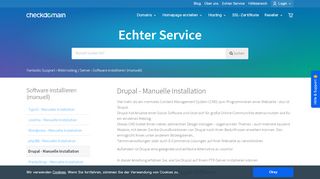 
                            11. Drupal - Manuelle Installation - Fantastic Support - checkdomain