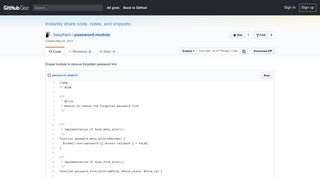 
                            5. Drupal module to remove forgotten password link · GitHub