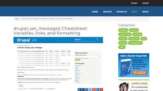 
                            5. drupal_set_message() Cheatsheet: Variables, links, and formatting ...