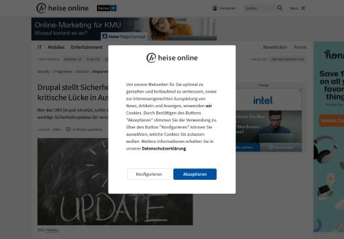 
                            6. Drupal stellt Sicherheitsupdate für extrem kritische Lücke in Aussicht ...