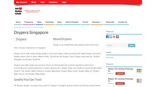 
                            11. Drypers Singapore Singapore | Baby Club Singapore