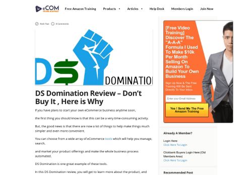 
                            11. DS Domination Review - Don't Buy It , Here is Why