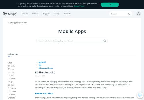 
                            1. DS file (Android) | Synology Inc.