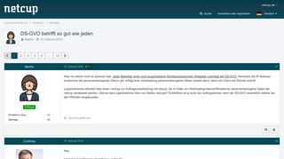 
                            7. DS-GVO betrifft so gut wie jeden - Smalltalk - netcup Community