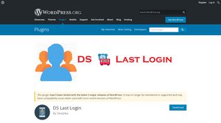 
                            10. DS Last Login | WordPress.org