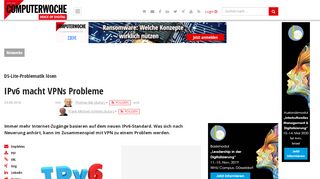 
                            11. DS-Lite-Problematik lösen: IPv6 macht VPNs Probleme ...