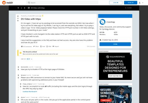 
                            10. DS Video with https : synology - Reddit