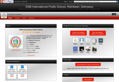 
                            2. DSB International Public School, Rishikesh, Dehradun - ResPaper