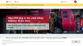 
                            2. DSB | Som ung kan du altid få rabat på din rejse, når du rejser med DSB