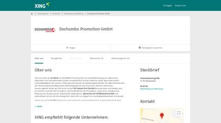 
                            10. Dschumbo Promotion GmbH als Arbeitgeber | XING Unternehmen