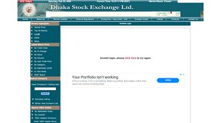 
                            6. DSE Portfolio Login - Retry - Dhaka Stock Exchange