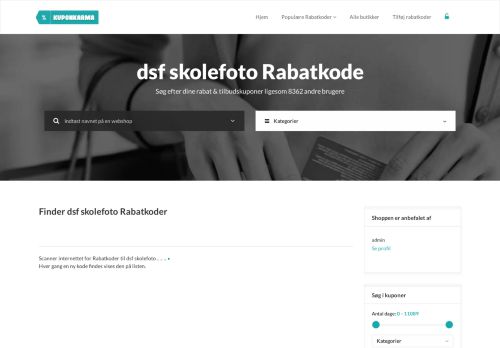 
                            4. dsf skolefoto rabatkode - Find rabatkoder til dsf skolefoto.dk for 2019